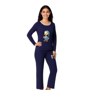 PYJAMA SET - RND NECK-CH