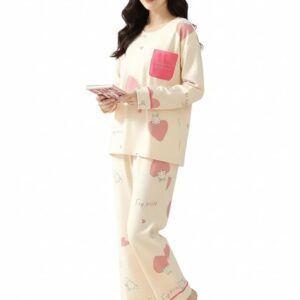 PYJAMA SET - RND NECK-CH