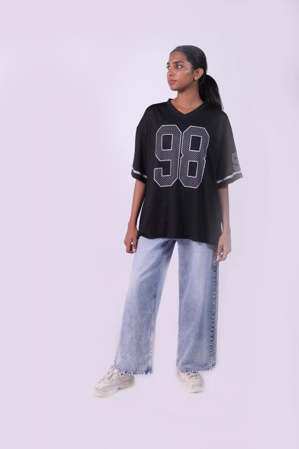 Oversize Sports Tee Black